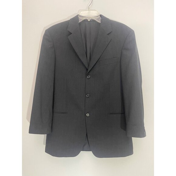 Hugo Boss Dark Gray Wool Blend Blazer Jacket 38S - Picture 6 of 9
